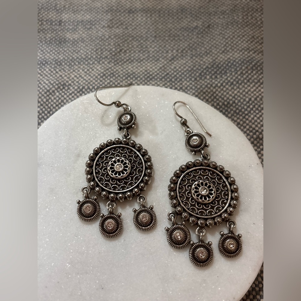 Elegant Silver Dangle Earrings